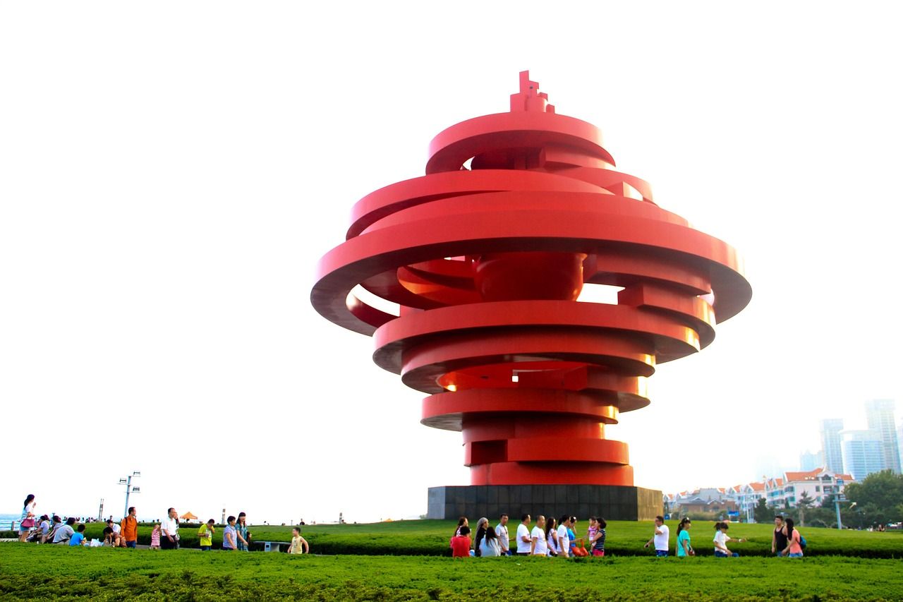May Fourth Square on Qingdao's waterfront