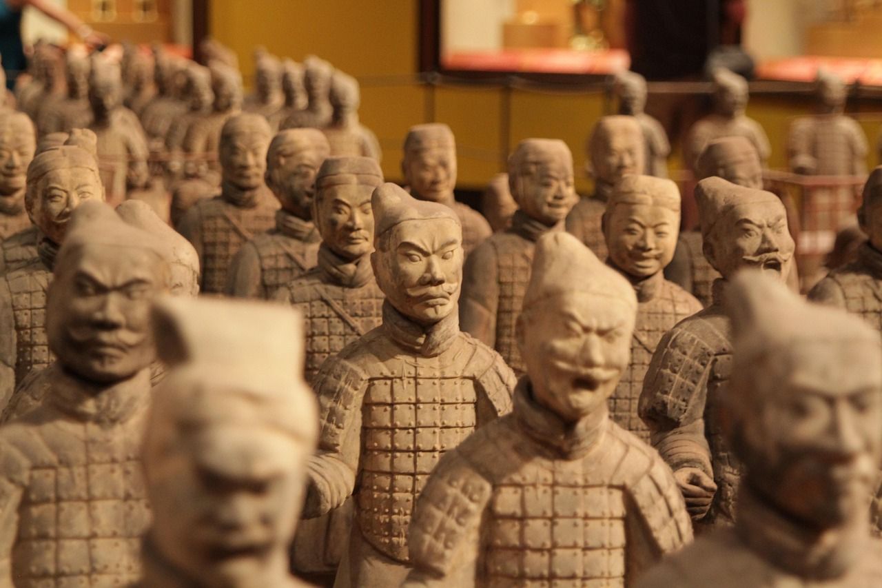 Warrior rows in the pits — the site the single ticket also covers from Lishan Park