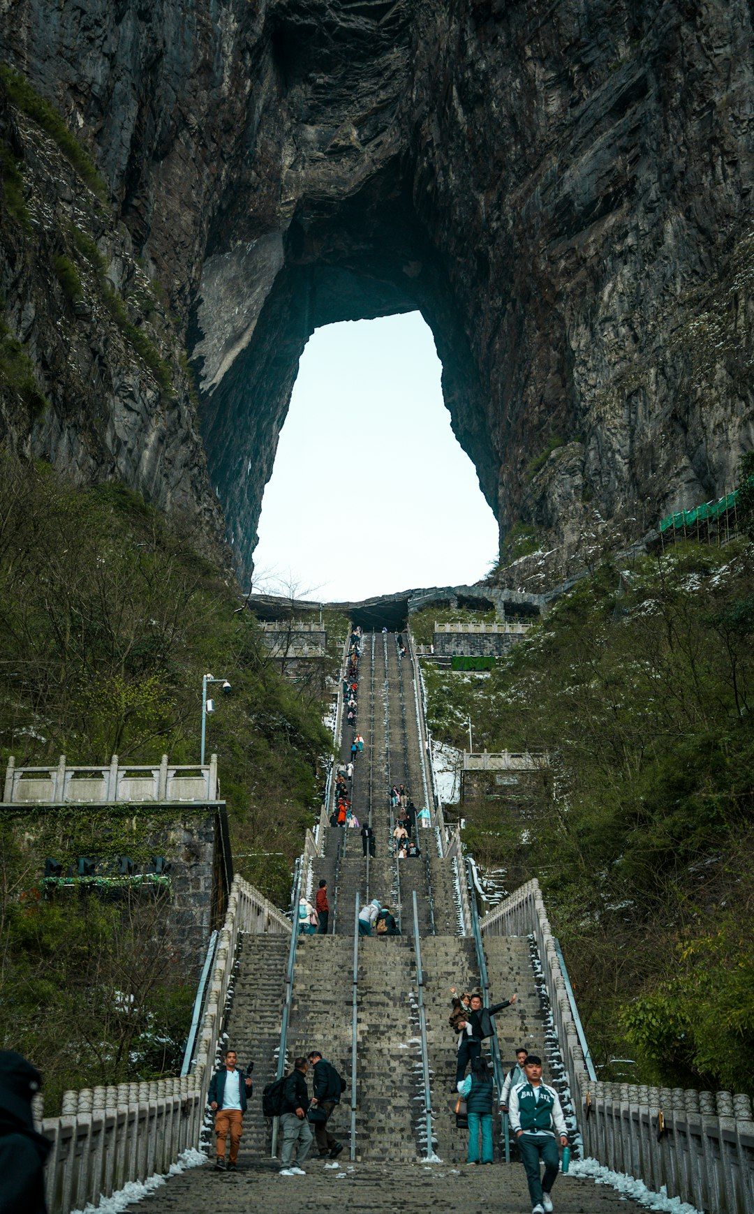 Tianmen Mountain above Zhangjiajie city