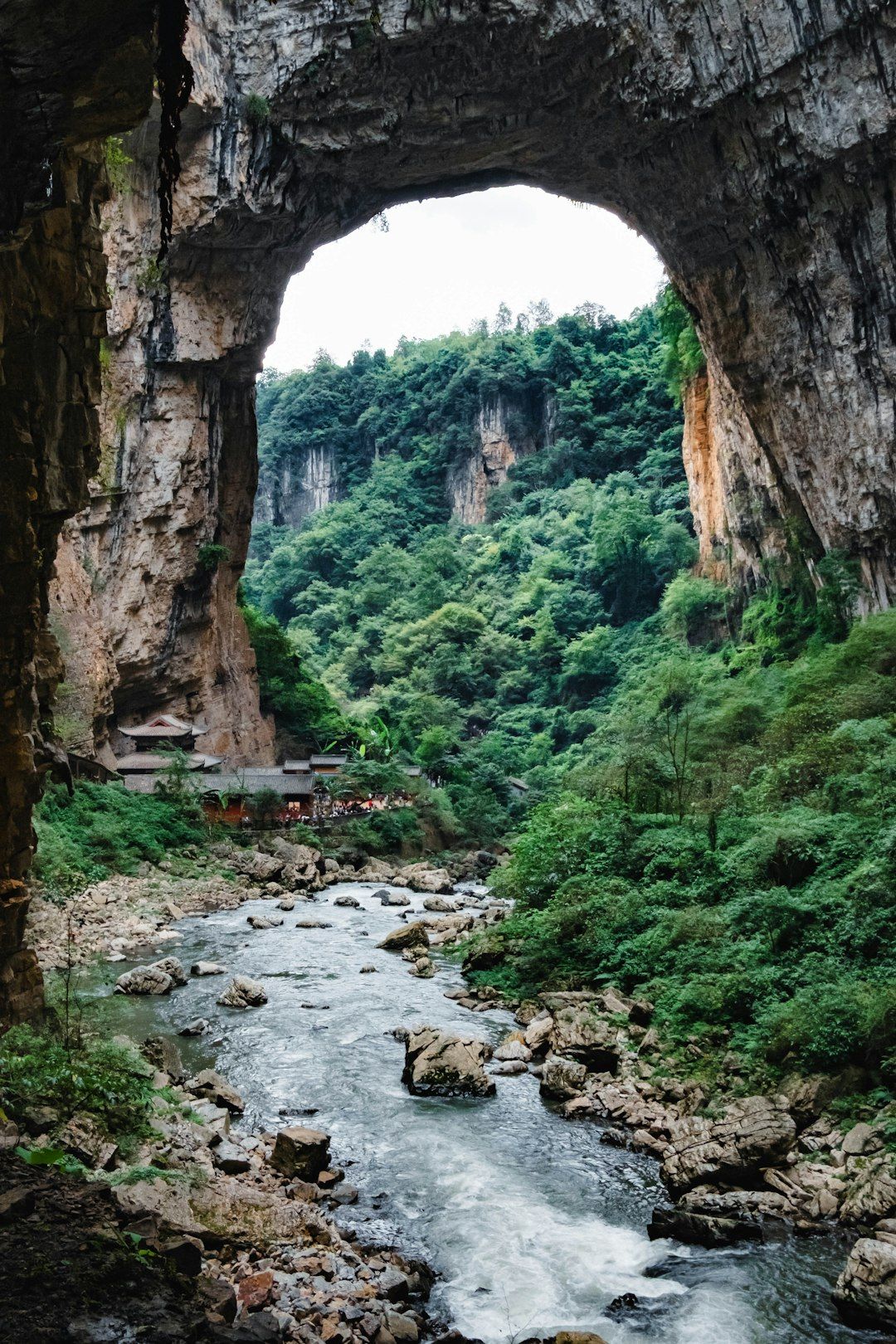 The Three Natural Bridges at Wulong